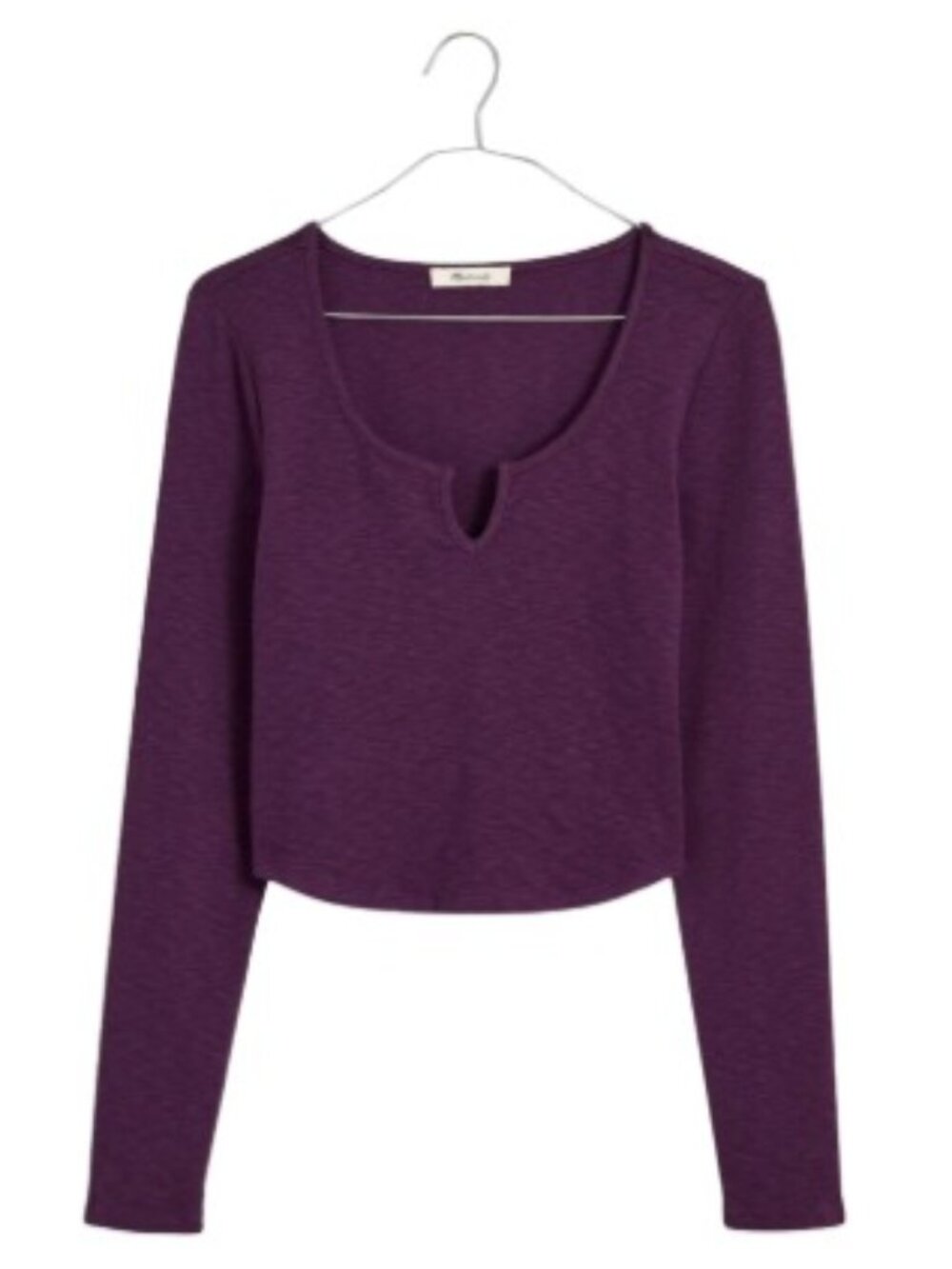 Madewell Split Neck Long Sleeve T-Shirt